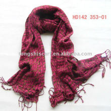 Red viscose scarf